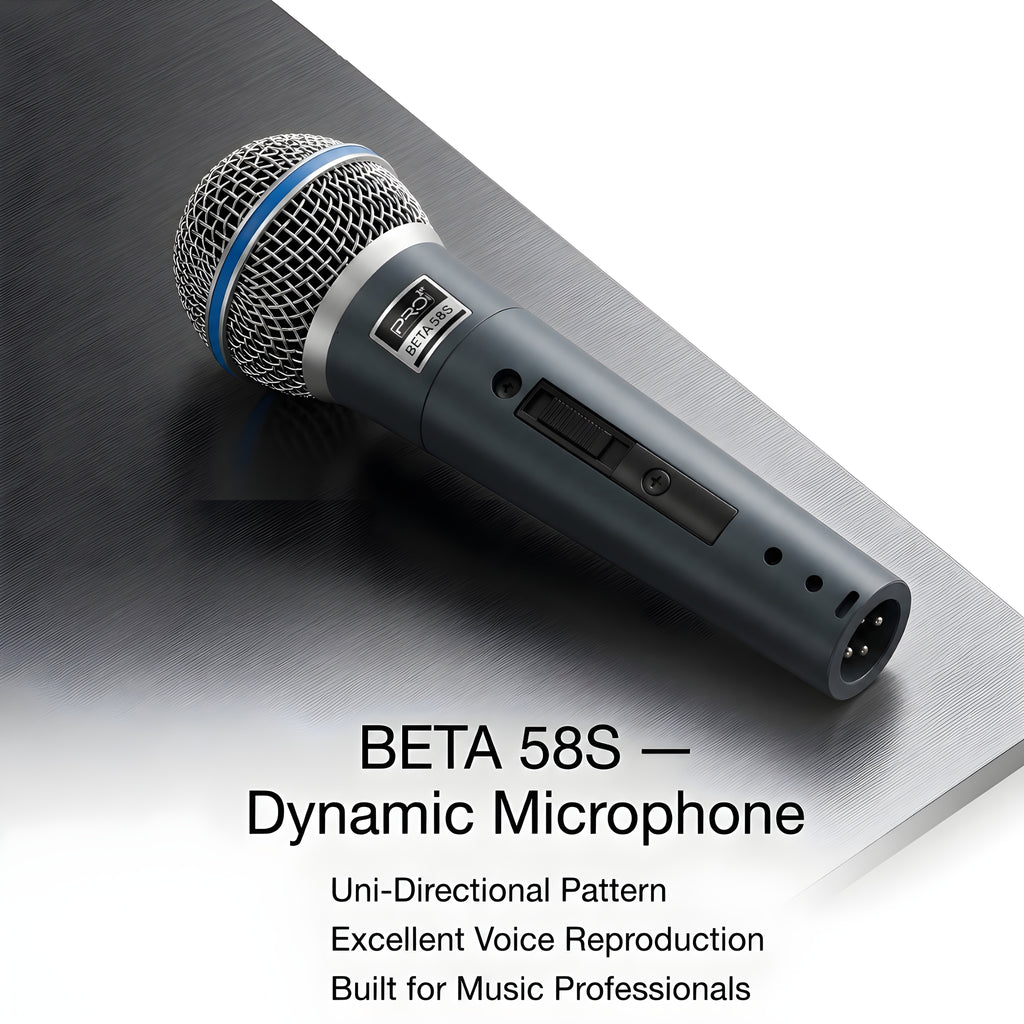 PRO-1ST BETA58S Professional Dynamic Vocal Microphone
