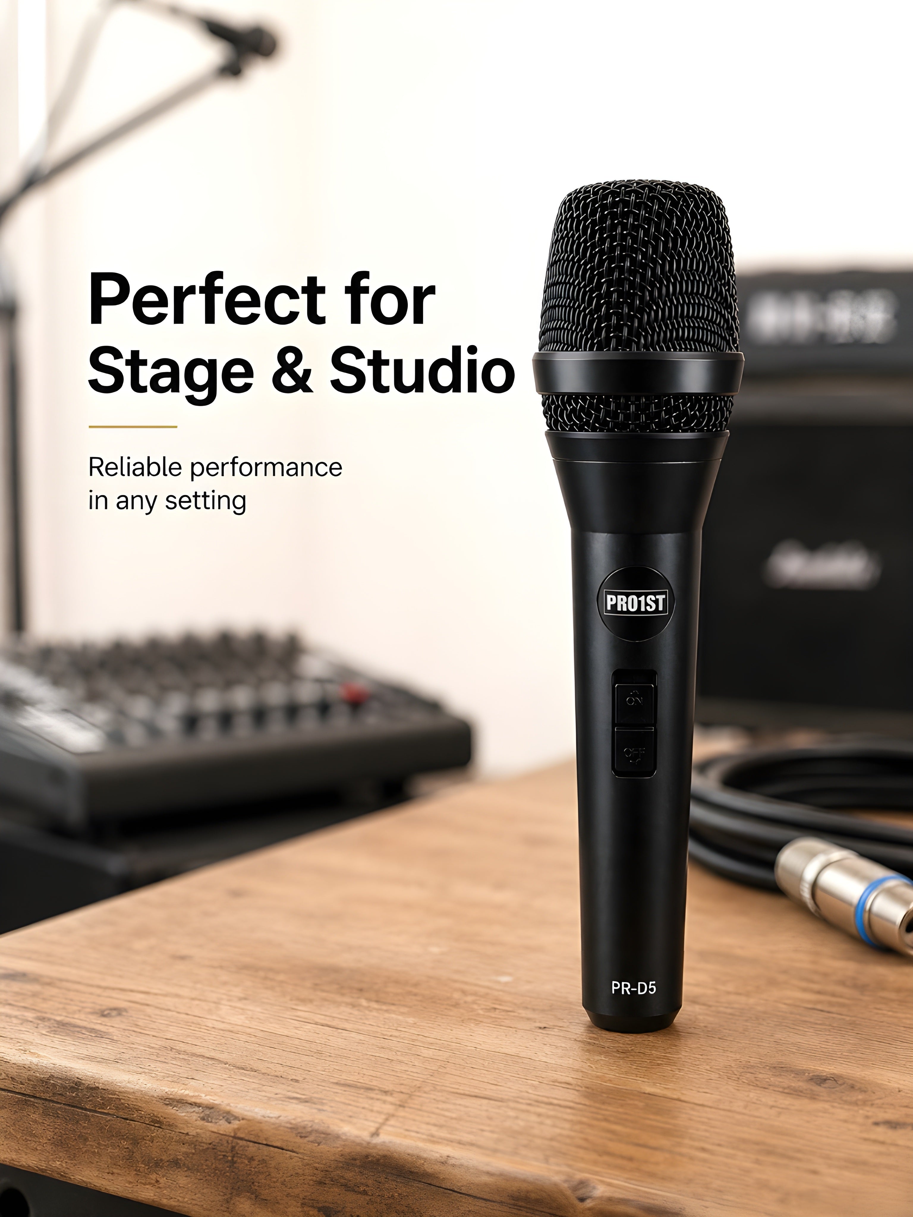 PRO-1ST PR-D5 Professional Wired Dynamic Microphone