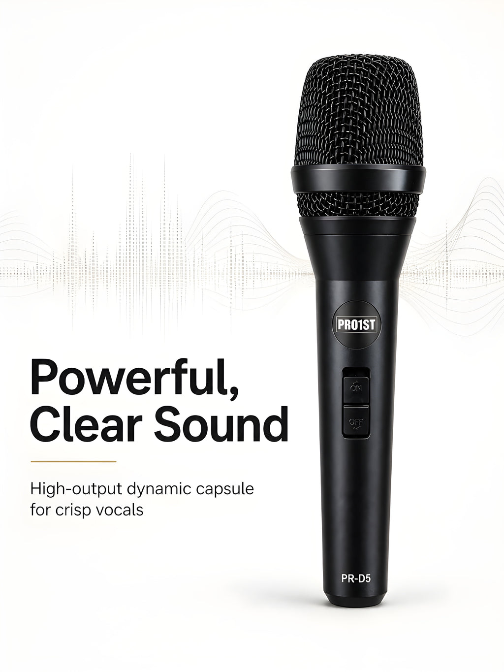 PRO-1ST PR-D5 Professional Wired Dynamic Microphone