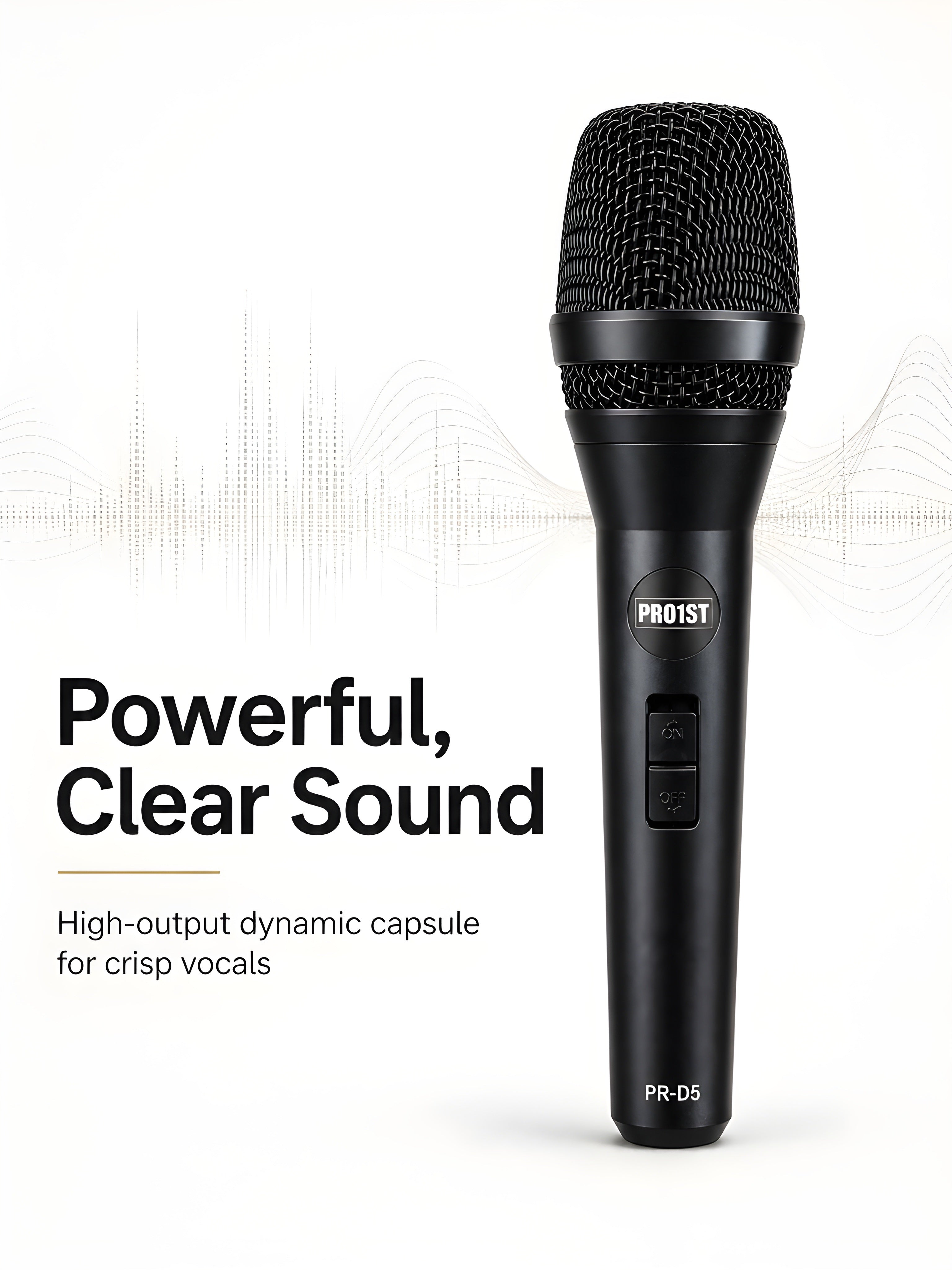 PRO-1ST PR-D5 Professional Wired Dynamic Microphone