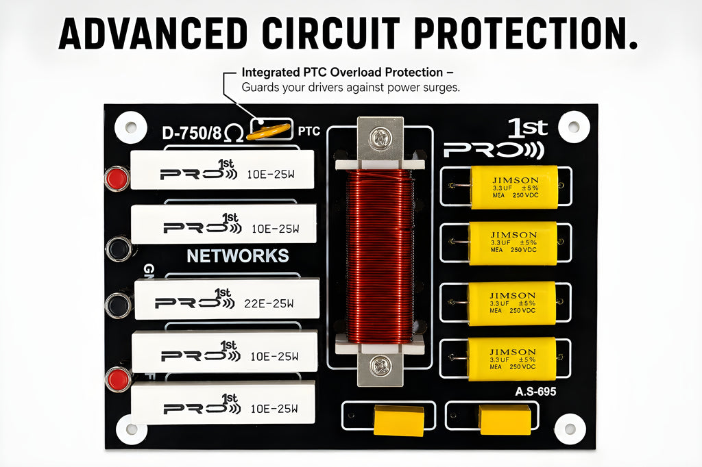 Pro 1st D-750/8Ω Professional Speaker Crossover Network Board — A.S-695
