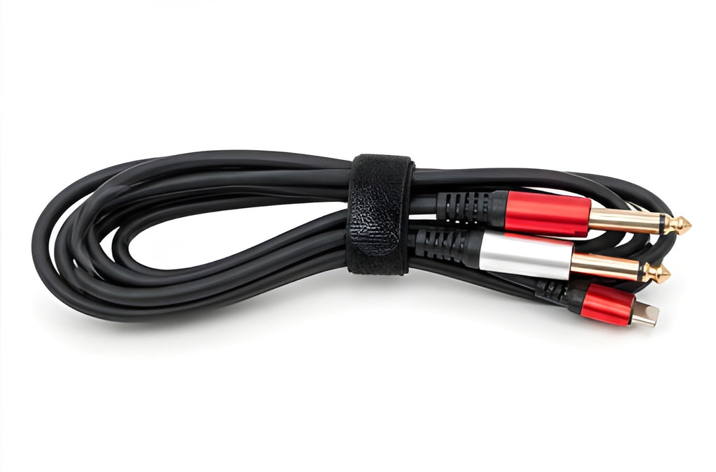 Pro 1st Type-C 2P/38 Dual 6.35mm (1/4") Jack to USB Type-C Professional Audio Cable — 2.0 Mtr