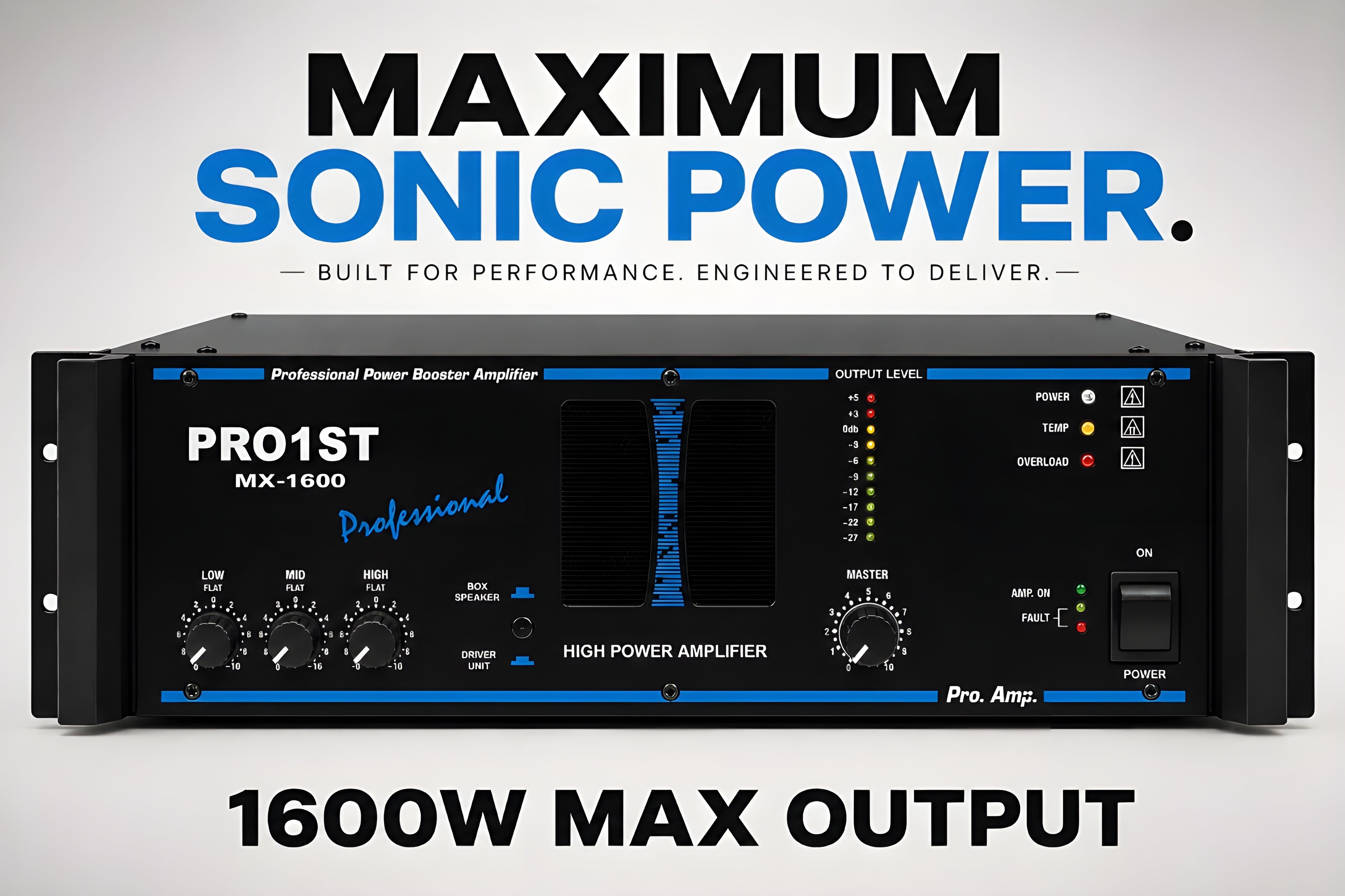Desire Electronics PRO1ST MX-1600 Professional Power Booster Amplifier