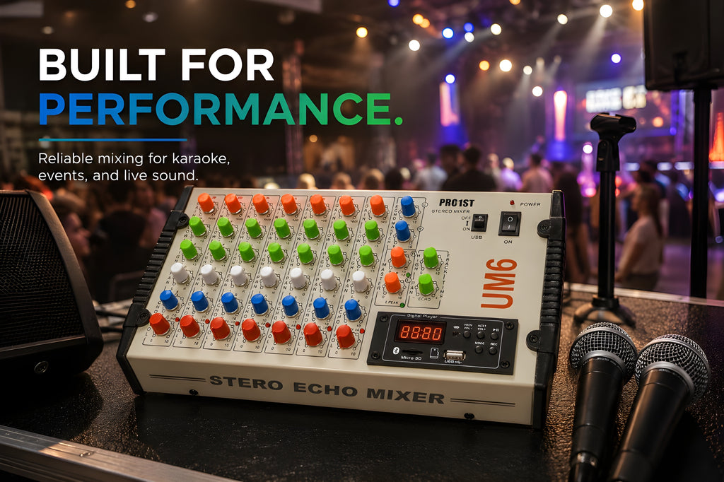 PRO-1ST Stereo Echo Audio Mixer