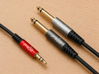 PRO-1ST 3.5mm Stereo to Dual 6.35mm Mono Audio Cable