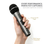 Pro 1st TK600 Professional Uni-Directional Dynamic Microphone with Mic Clip & XLR Cable