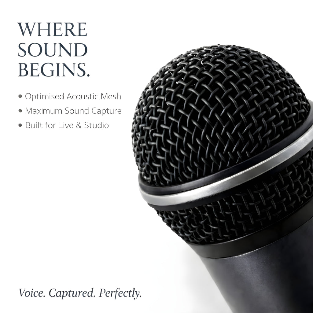 Pro 1st TK600 Professional Uni-Directional Dynamic Microphone with Mic Clip & XLR Cable