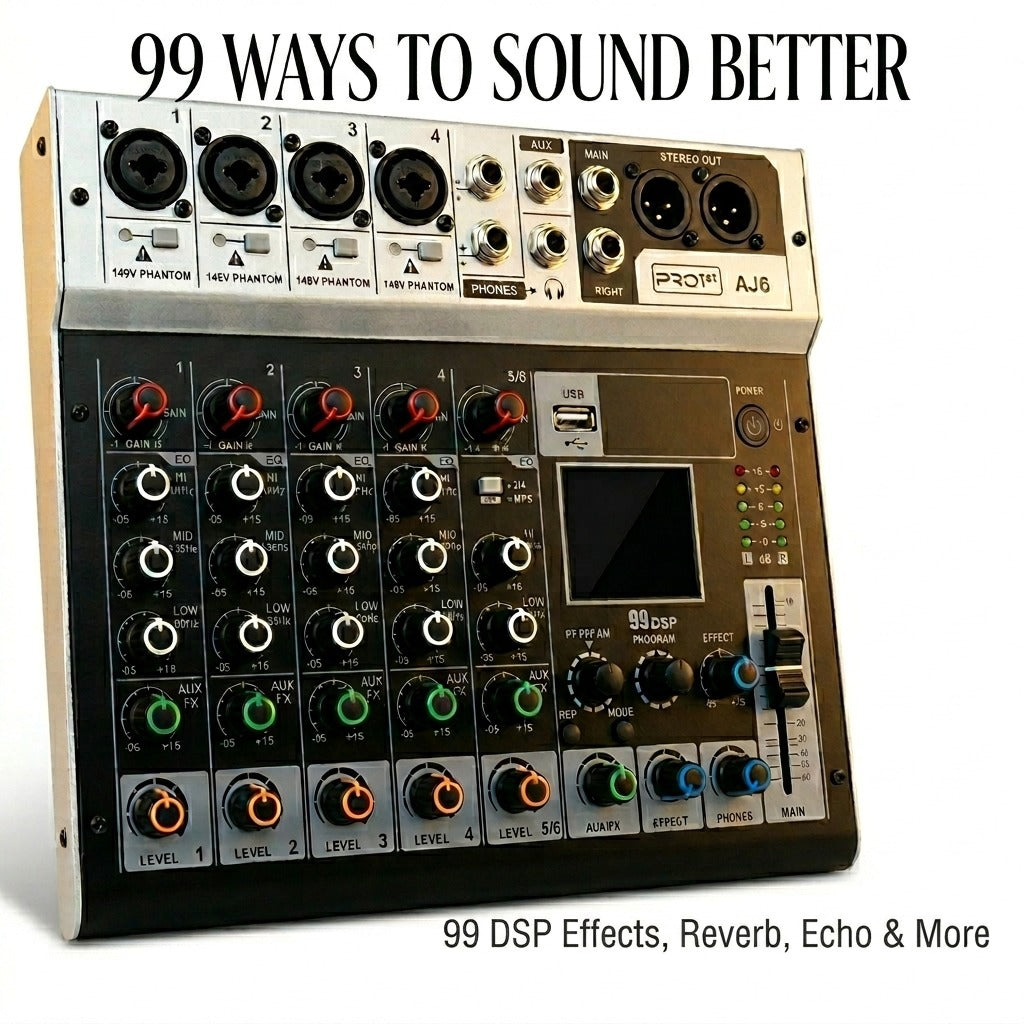 PRO 1st AJ6 Professional Audio Mixer
