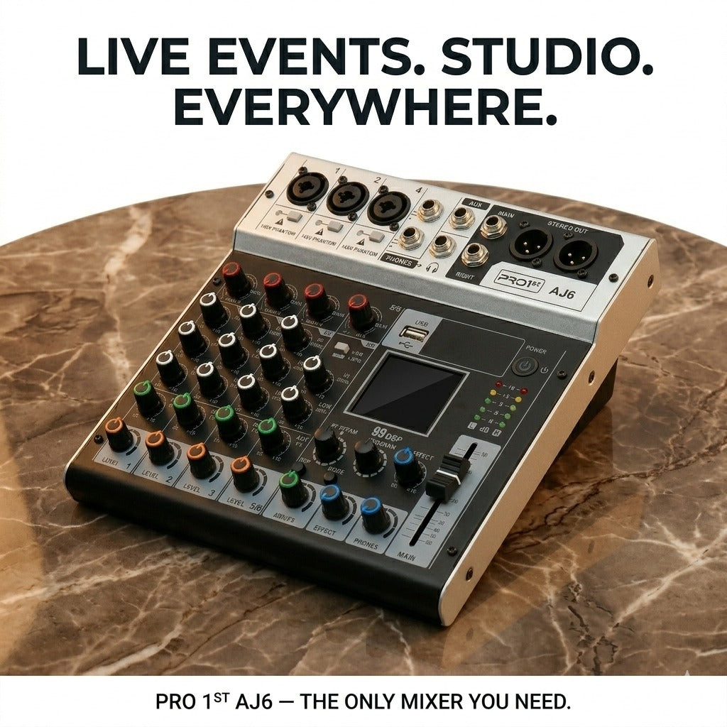 PRO 1st AJ6 Professional Audio Mixer