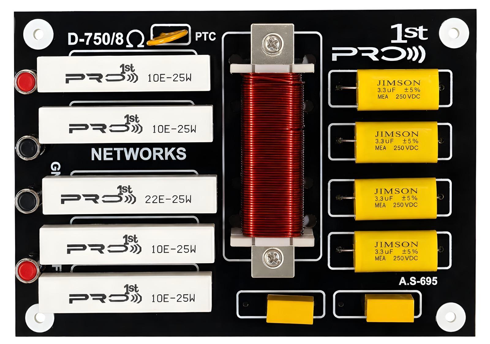 Pro 1st D-750/8Ω Professional Speaker Crossover Network Board — A.S-695