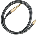 Pro 1st Professional USB Type-C to 6.35mm (1/4") TS Mono Jack Audio Cable — 100% Pure Copper Shielded