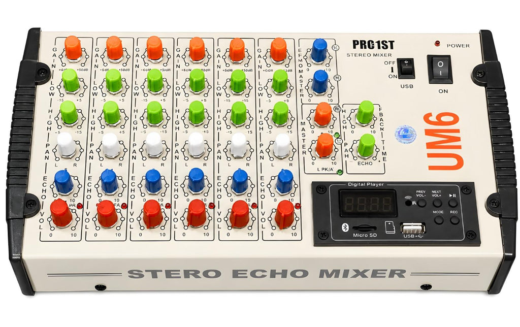 PRO-1ST Stereo Echo Audio Mixer