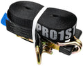PRO-1ST Heavy Duty Ratchet Tie Down Strap with Double J Hook